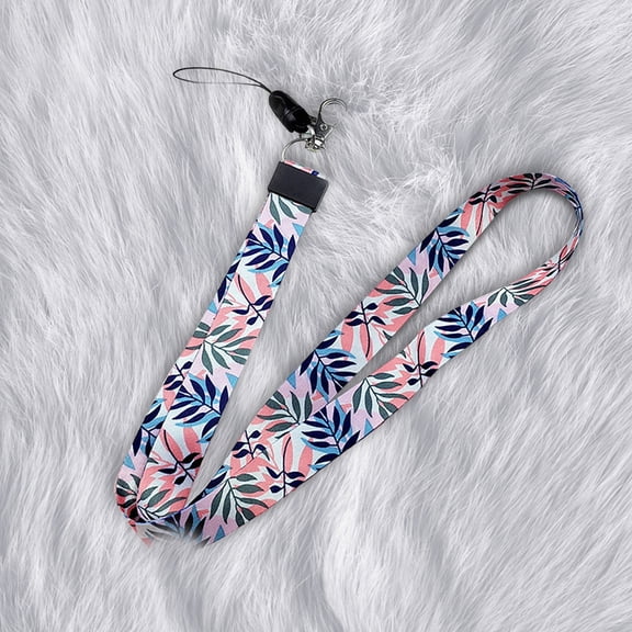 Lanyard Neck Strap, High-Quality Polyester & ABS, Full Color Double-Sided Printing, Ideal for Mobile/ID Badge/Keys, 45cm Length