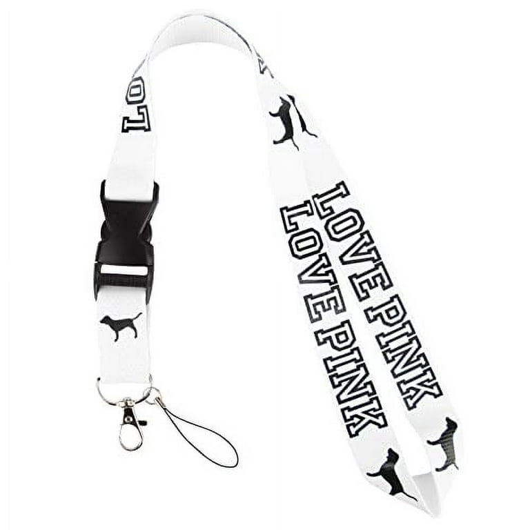 50Pcs Badge Strap Clip White Key Chain Connector Plastic Keychain Clip for  Card Holder, Lanyards, Key Rings, ID Badge Holder Strap, Black, 35x8mm