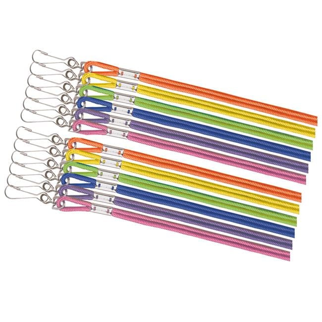 Lanyard Nylon 6 Assorted Neon Colors - 3 Dazon