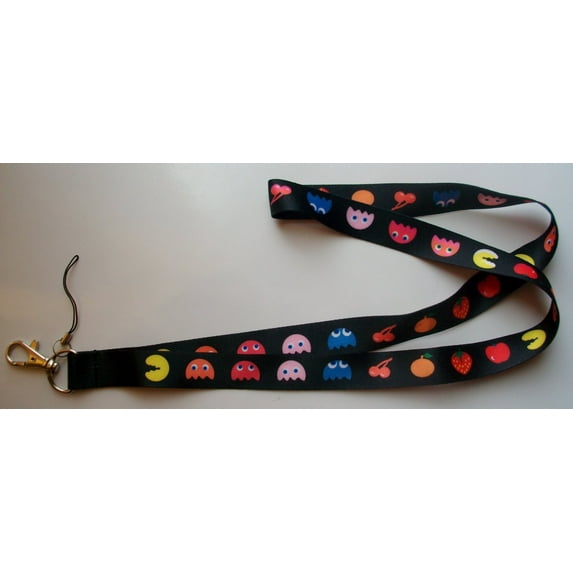 Lanyard - Pac Man - Group Black New Licensed Gifts Toys lyd-pac-group