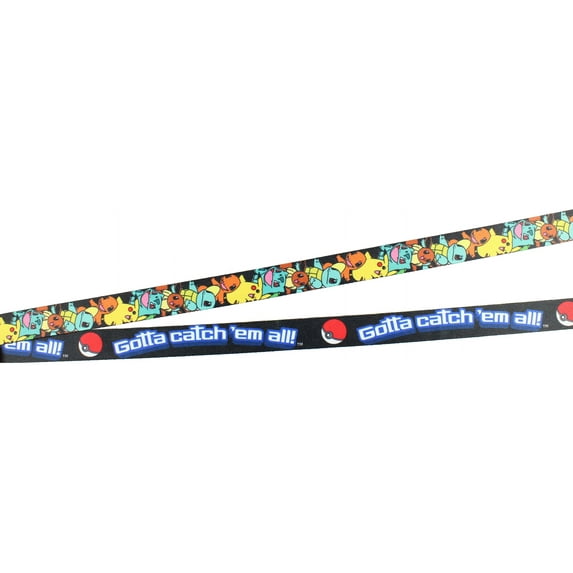 Lanyard - Pokemon - Group Pattern w/Dangle & Hangtag New FL23572681
