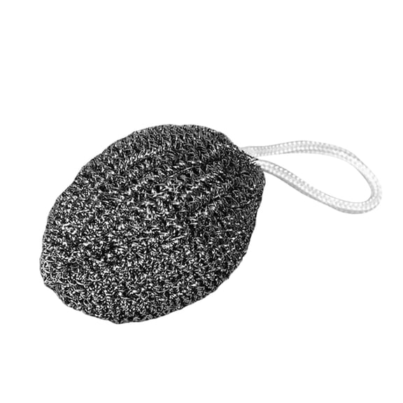 Lanyard Steel Wool Scrubber Stainless Steel Cleaning Balls Kitchen Scouring Pads Pot Scrubber Dishwashing Brush Heavy Duty Cleaning