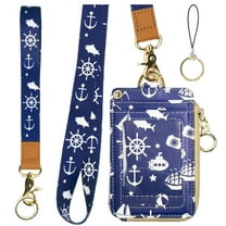 Lanyard with Wallet,Zip ID Case with Lanyard,Lanyard Badge Holder,Lanyard Wallet for Women,Fashion Lanyard Wallet, ID Case Wallet with Lanyard Cruise Ship