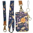 thumbnail image 1 of bolimoss Water-Resistant Women Badge & ID Holders, Polyester Autumn Sunflower, 1 of 4