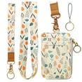 thumbnail image 1 of Bolimoss Lanyard Wallet with Badge Holders, Lightweight, for Women, Light Yellow Gray, 2.39 oz, 1 of 5