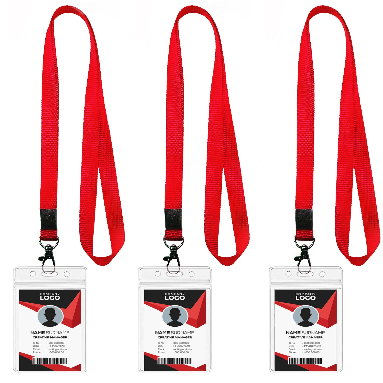 Lanyard with Card Holder 3Pcs Lanyard Neck Strap Red Lanyards with Badge Holder Lanyard for Keys, School & Office, Lanyard for Women & Men Lanyard with Card Holder 3Pcs Lanyard Neck Strap Red Lanyards with Badge Holder Lanyard for Keys, School & Office, Lanyard for Women & Men