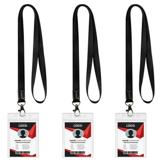 25PCS Black Retractable Badge Holder Name Tag Key Card Reel with Belt  Clip/Loop Strap for Badges Keys ID Cards
