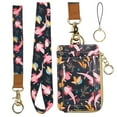 thumbnail image 1 of Lanyard with Wallet,Zip ID Case with Lanyard,Lanyard Badge Holder,Lanyard Wallet for Women,Fashion Lanyard Wallet, ID Case Wallet with LanyardAxolotl, 1 of 4