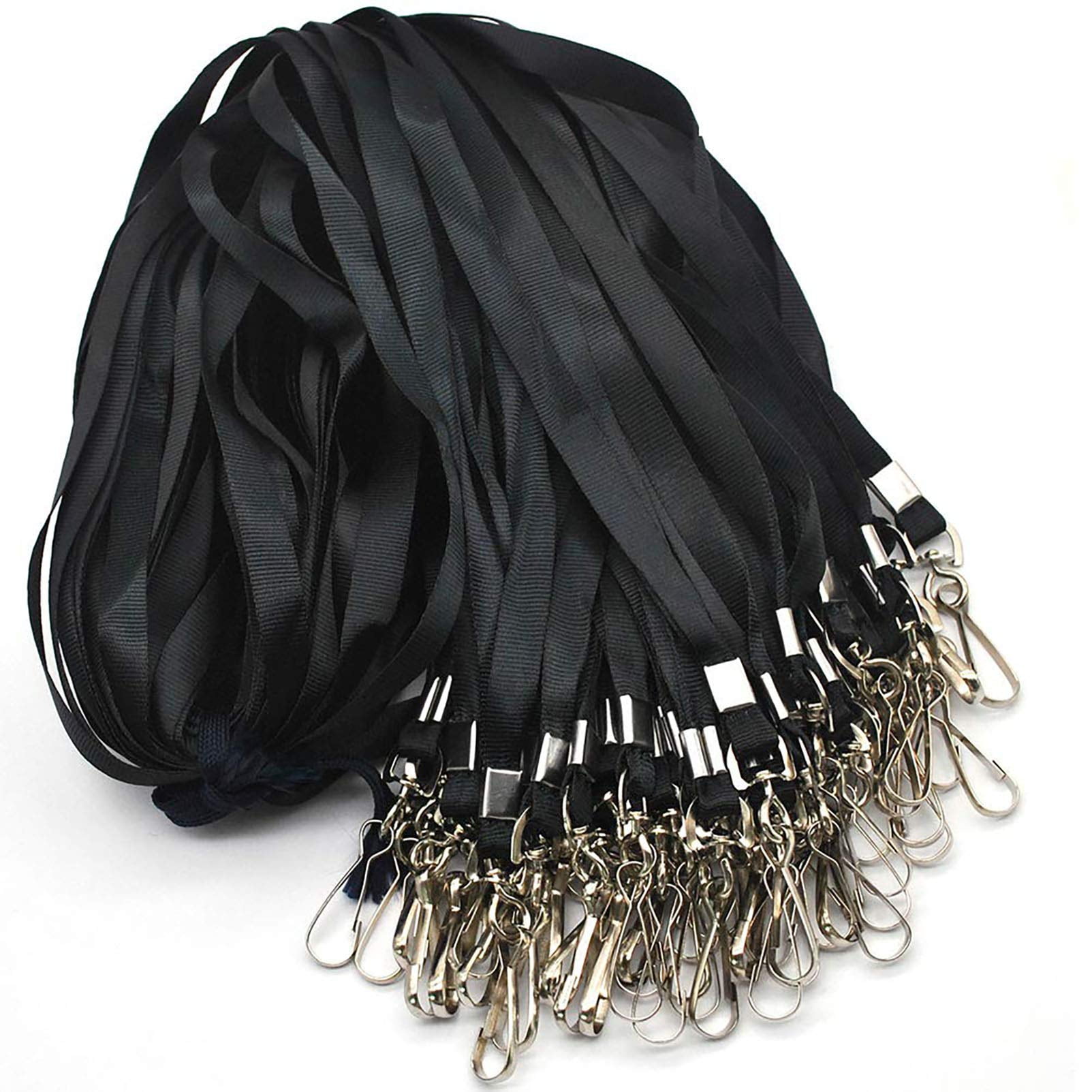 Lanyards 100 Lanyard For Id Badges Flat With Badge Clip J-hook