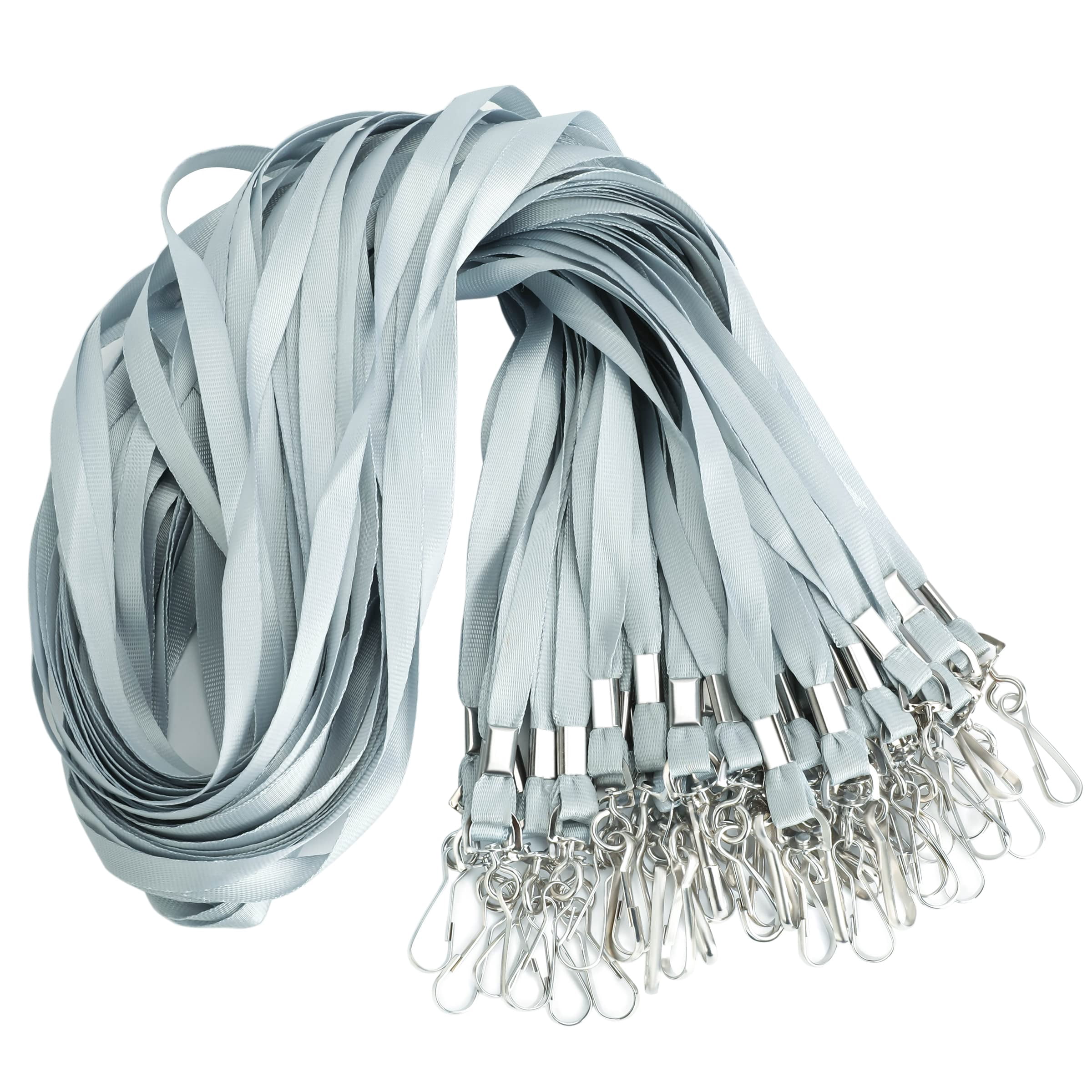 Lanyards For Id Badges Safety Badge Lanyard 36" With Swivel Hook (gray)