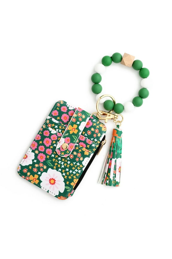 Lanyards for Keys Wristlet Keychain Wrist Lanyard Wallet for Women Wristlet Strap Id Wallet for Car Keys Cute Small Flowers Short Small Wrist Key Holder Key Chain Strap