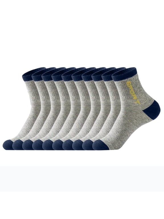 5PCs Crew Socks Moisture Wicking Breathable Running Socks Arch Support
