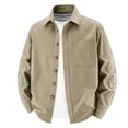 thumbnail image 1 of Lanyiu Men's Utility Work Shirt with Pocket Button Down Collared Shirt Ribbed Cuff Long Sleeve Shirt Casual Daily Lightweight Shirt, 1 of 5
