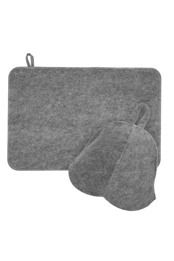 1 Set Lightweight Felt Hat Felt Showering Hat Sauna Room Cap Comfortable Sauna Hat Set Sauna Hat For Bathing Thickened Sauna Hat