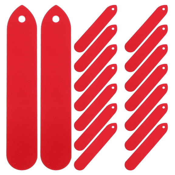 Lanytaeo 100Pcs Punched Plastic Garden Plant Labels Waterproof Sunproof Nursery Tag Reusable Plant Markers for Flower and Herb Identification