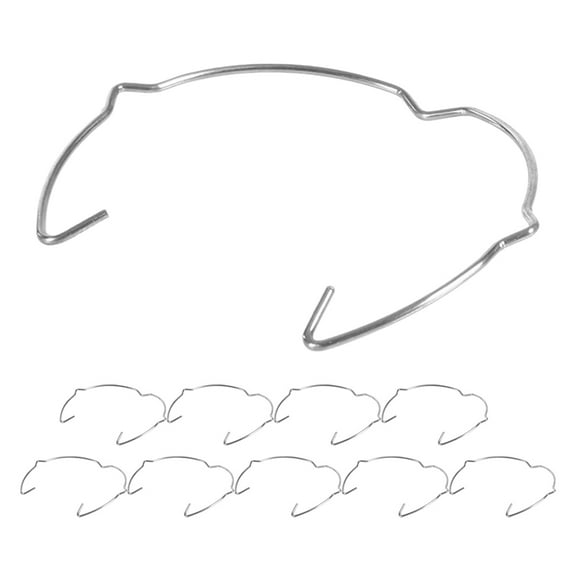 Lanytaeo 10pcs Lamp Retaining Spring Clip Ring Compatible with MR16 Spot Light Downlight for Fixing Blub Manganese Steel Bulb Holder Double Ears