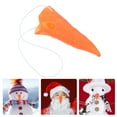 thumbnail image 1 of Lanytaeo 4PCS Carrot Nose Portable Snowman Carrot Nose Costume Prop DIY Christmas Snowman Decorations Xmas Party and Winter Accessory, 1 of 8