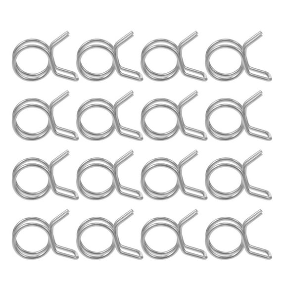 Lanytaeo 50PCS Spring Hose Clamps Stainless Steel Wire Spring Clips Clamp Kits for Fuel Line Hose Irrigation Water Pipe Air Tubing Inner Diameter 8mm