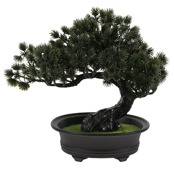 Lanytaeo Artificial Potted Plants Bonsai Tree Faux Plants Zen Garden Lifelike Welcome Tree Miniature Indoor Decor for Home Table Office Desk
