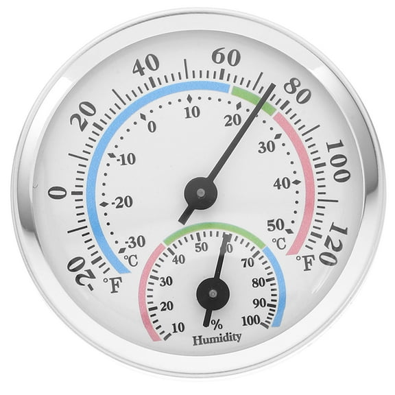 Lanytaeo Mini Aluminum Alloy Hygrometer Thermometer Portable Temperature And Humidity Gauge High Precision Sensor For Home Car Office Patio Sauna Garden