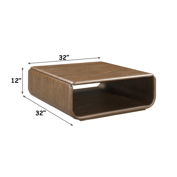 Lanza Dark Walnut Coffee Table