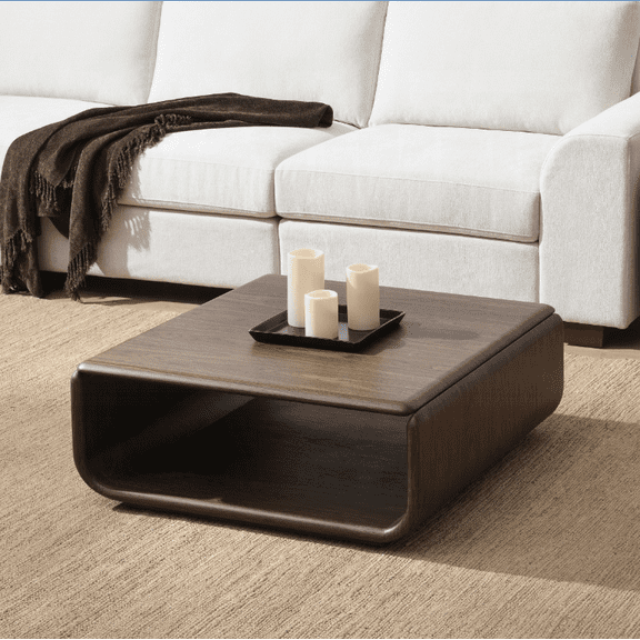 Lanza Dark Walnut Coffee Table