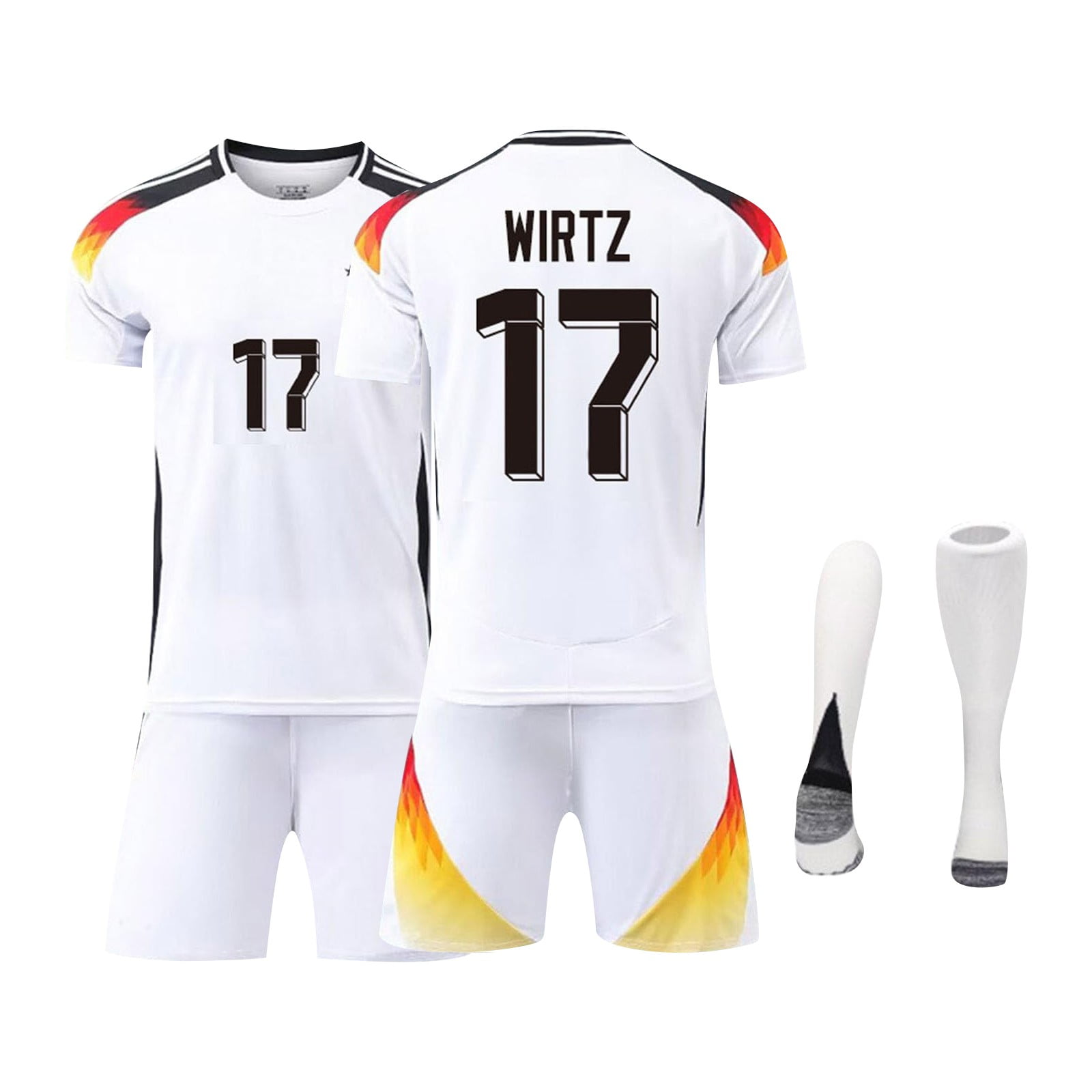 Lanzan Euro 2024 Germany Soccer Jerseys 3 Piece Sets, Number #17 WIRTZ ...