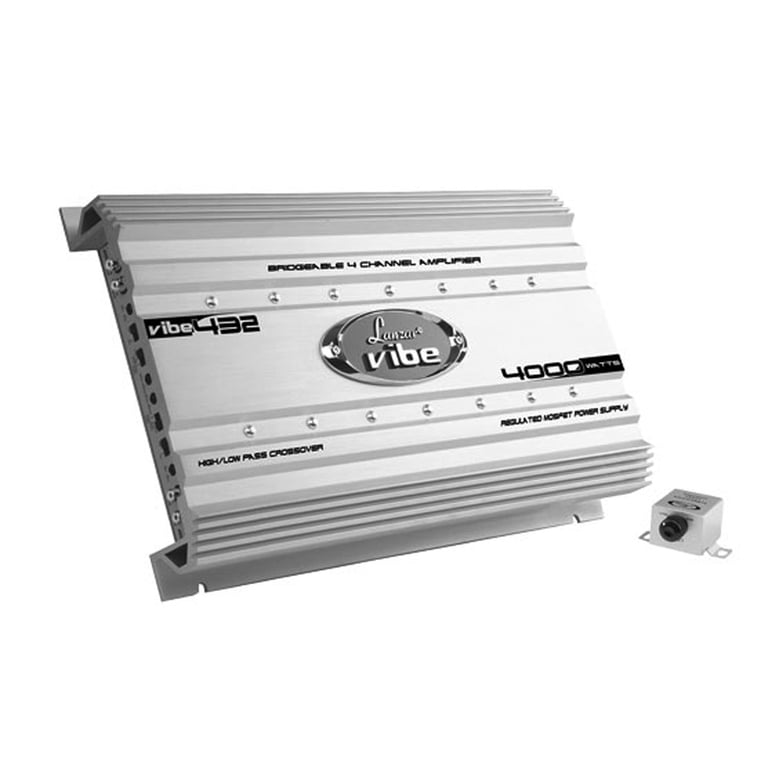Lanzar 4000 Watt 4 Channel Bridgeable Car Audio Full Stereo
