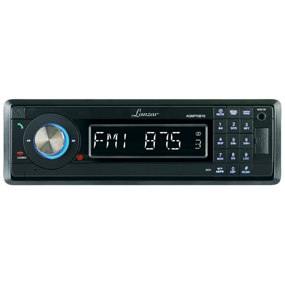 Lanzar AQMP70BTB - AM/FM-MPX In-Dash Marine Detachable Face Radio w/SD/MMC/USB Player & Bluetooth Wireless Technology