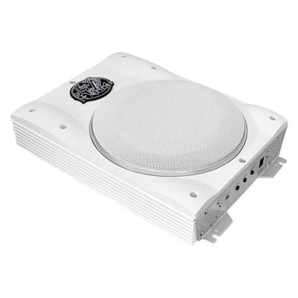 Lanzar AQTB8 1000 Watt Slim Waterproof Amplified Marine Subwoofer