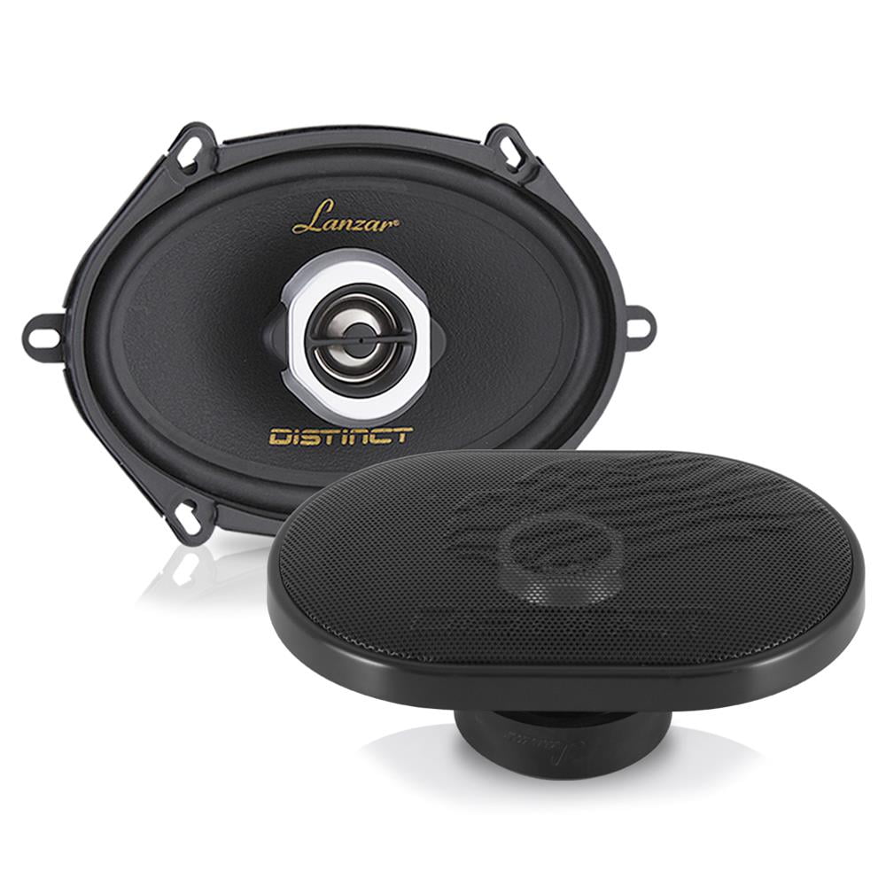 Lanzar DCT5.72 - 5’’ x 7’’ / 6’’ x 8’’ -In Car Stereo Speaker Pair - Universal OEM Replacement 2-Way Pro Audio Component Speakers (200 Watt MAX)