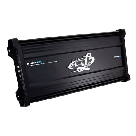 Lanzar HTG558BT 5 Channel 3,000 Watt Car Audio MOSFET Amplifier with Bluetooth