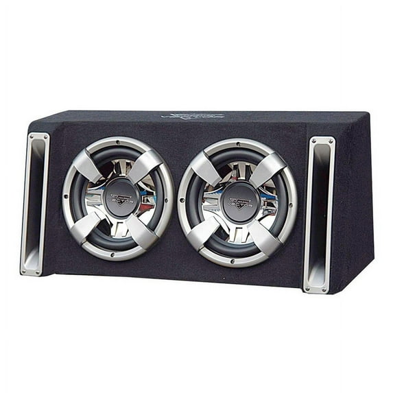 Lanzar Vector 2000 Watts Dual 10" Slim Designed Bass Box Enclosure