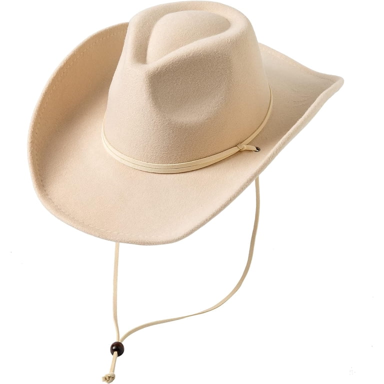 Felt Western Cowboy Hat Adjustable Wide Brim Outdoor Accessory western cowboy hat wide brim adjustable felt cap - Temu Mexico main image 3