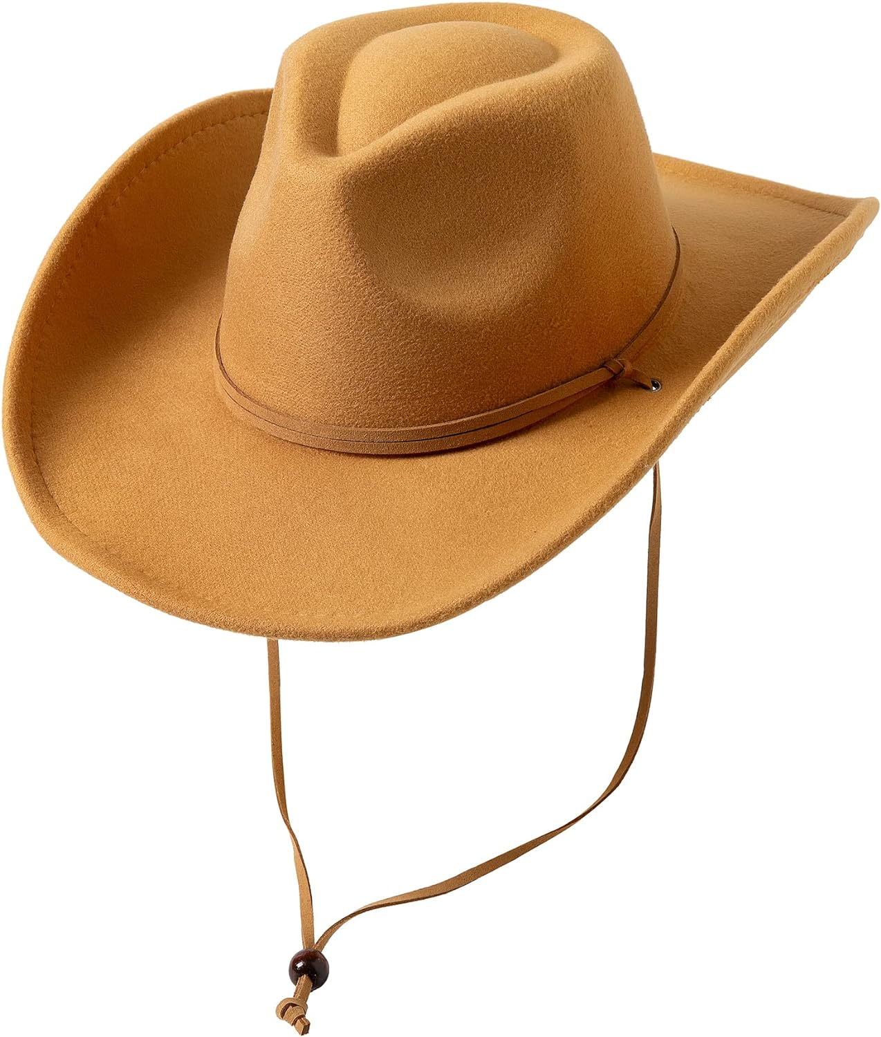 Lanzom Women Men Retro Felt Wide Brim Western Cowboy Cowgirl 