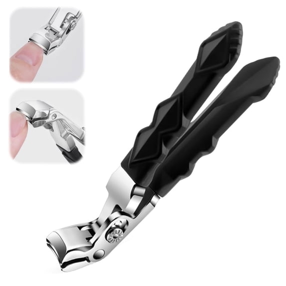Toe Head LANZON, Angled Head Nail Clippers, Ergonomic Curved Toenail Cutter ...