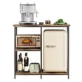 thumbnail image 1 of Lanzxjv 4-Tier Bakers Rack, Adjustable Shelves Kitchen Storage Rack, Microwave Oven Stand Table, Mini Fridge Stand for Kitchen Living Room Office, 1 of 7
