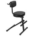 thumbnail image 1 of Lanzxjv Adjustable Guitar Stool with Backrest & Footrest, Foldable Padded Seat for Electric Guitar Violin Bass, Integrated Guitar Holder for Home Studio & Performances, 1 of 6