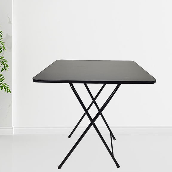 Lanzxjv Foldable Dinner Table Square Solid MDF 4 Persons Home office Study Computer Desk Home Improvement