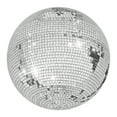 thumbnail image 1 of Lanzxjv Large Disco Ball, Hanging Disco Ball, Silver Color Disco Ball, Big Disco Ball Wedding Decoration (12/16/20Inch), 1 of 6