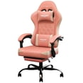 thumbnail image 1 of LaoGeoRon Gaming Chair with Footrest, Comfortable Ergonomic PC Gaming Chair with Headrest and Lumbar Support, High Back, Widen Seat, Adjustable Armrests, 1 of 10