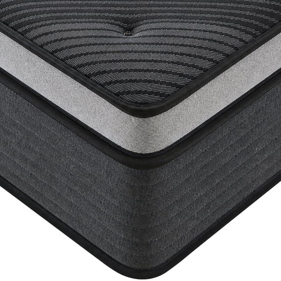 LaoGeoRon Queen Mattress 12 Inch, Queen Size Hybrid Mattresses in a Box, Medium Firm Memory Foam & Individual Pocket Springs, Fiberglass Free Queen Bed Mattress
