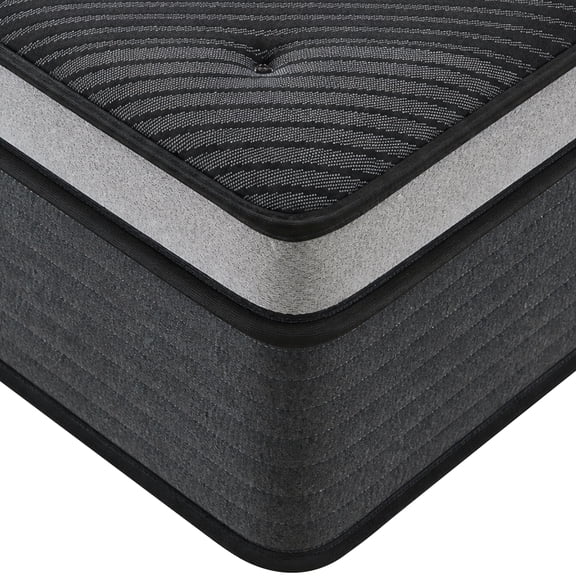 LaoGeoRon Queen Mattress 12 Inch, Queen Size Hybrid Mattresses in a Box, Medium Firm Memory Foam & Individual Pocket Springs, Fiberglass Free Queen Bed Mattress