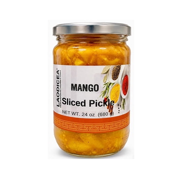 Laodicea Mango Sliced Pickle, 680g.