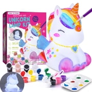 Paint Your Own Unicorn Lamp Kit, Arts & Crafts Painting Kit for Kids 6 - 12, School Activities, Girls Toys Christmas Birthday Gift