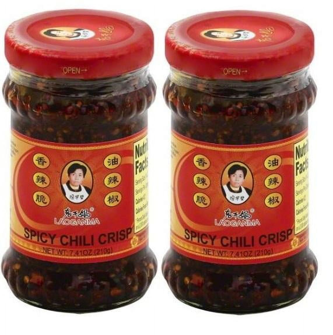 Laoganma Spicy Chili Crisp Sauce, 7.41 Fl Oz x 2 bottles
