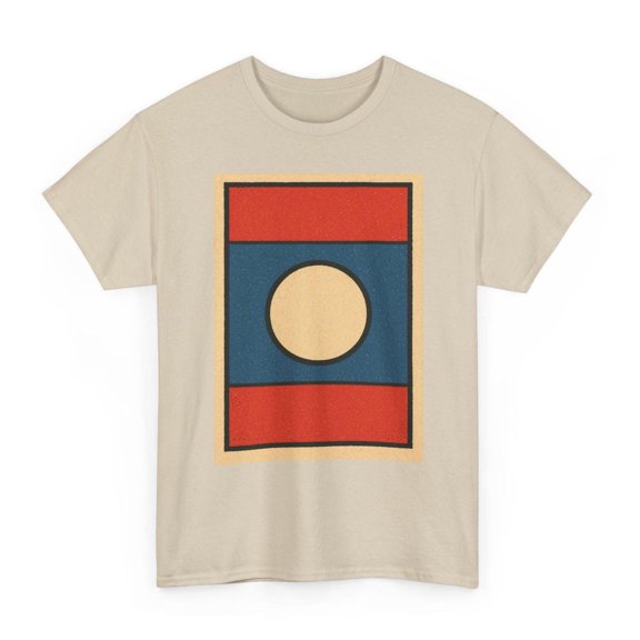 Laos Flag Retro Vientiane Mekong River Southeast Asian Heritage National Symbol T-Shirt