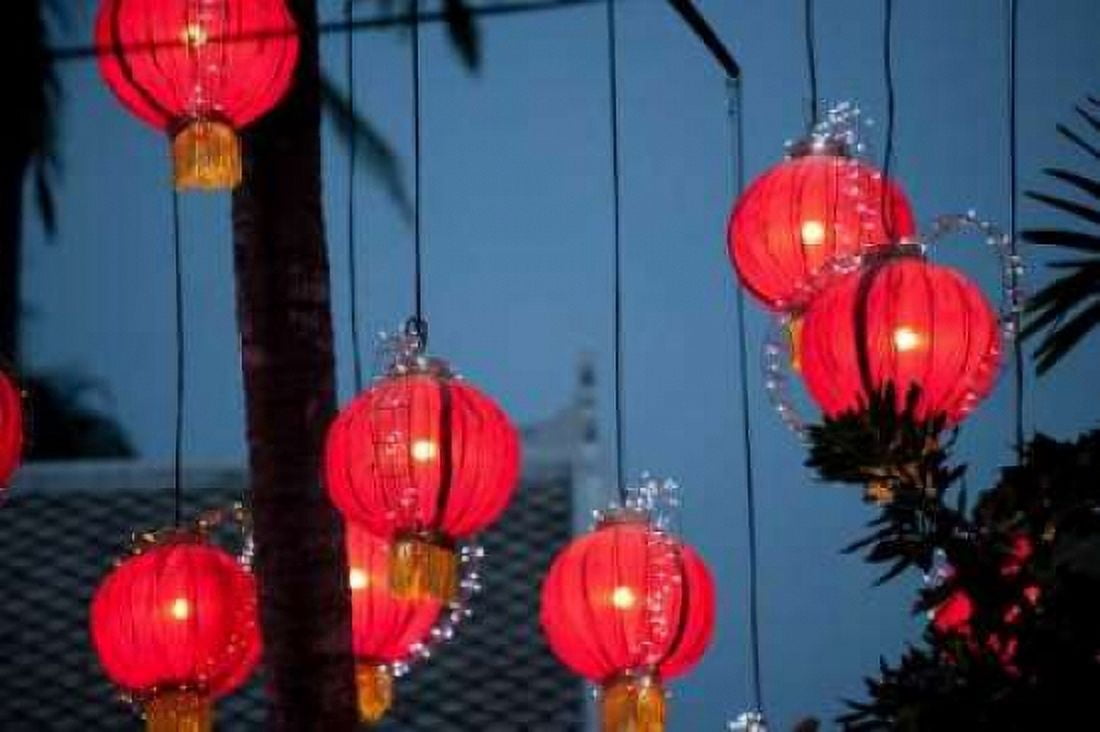 Laos Lanterns Canvas Art - Erin Berzel (24 x 36)