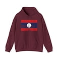 thumbnail image 1 of Laos Lao Pride Flag Hoodie, Gifts, Hooded Sweatshirt, 1 of 4