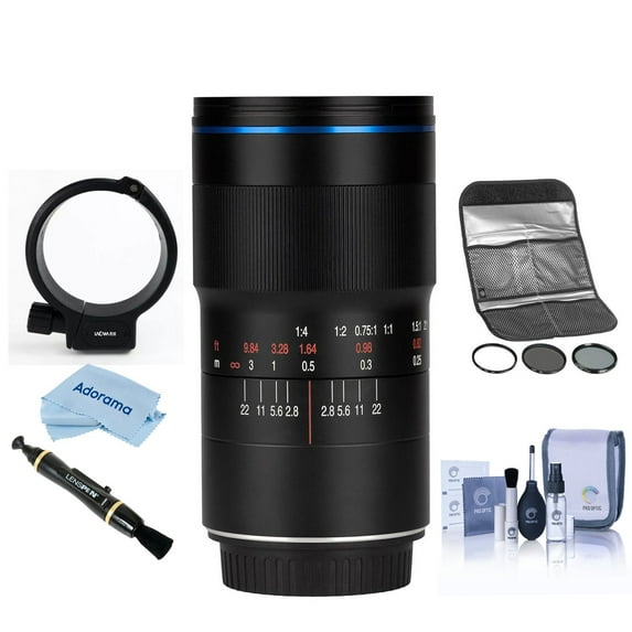 Venus Laowa 100mm f/2.8 2X Ultra Macro APO Lens for Canon RF, Bundle with Hoya 67mm Digital Filter Kit II, Laowa Tripod Collar, Lens Cleaner, Cleaning Kit, Microfiber Cloth